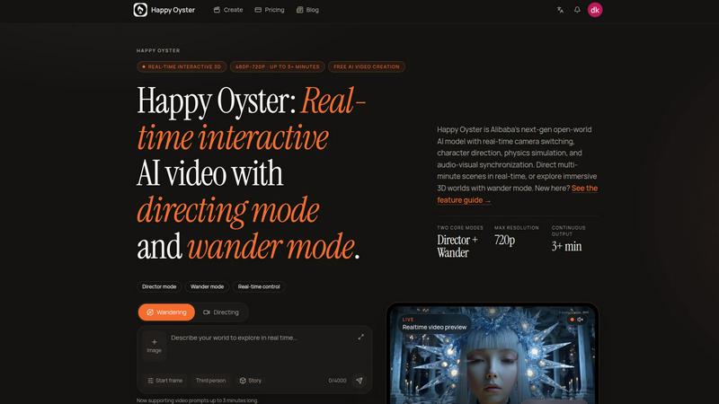 happy oyster application interface and features