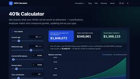 401k Calculator